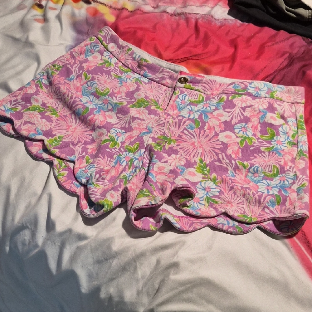 Lilly Pulitzer Pink Floral Buttercup Shorts